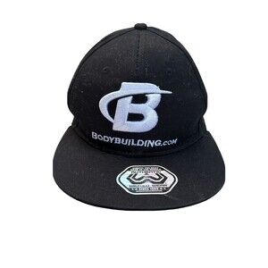 Bodybuilding.com Snapback Baseball Trucker Embroidered Wicked Wear Hat Black
